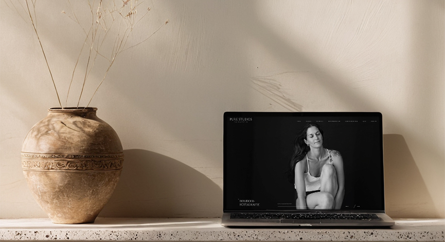 beispiel für eine website als mockup